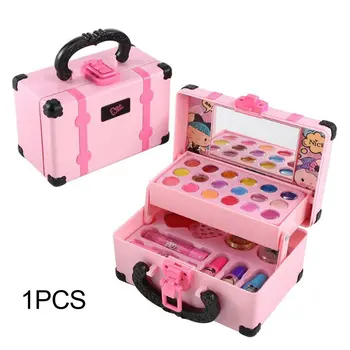 Çocuklar Makyaj oyuncak seti Kız İçin Yıkanabilir Kozmetik oyuncak seti Oyna Pretend Prenses Göz Farı Allık Çocuklar Makyaj oyuncak seti