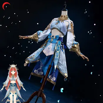 Çünkü Kale Oyunu Genshin Darbe Merso Sumeru Nilou Cosplay Kostüm Kadın Anime Nilou Üniforma Takım Elbise Fantasia Cadılar Bayramı Feminina