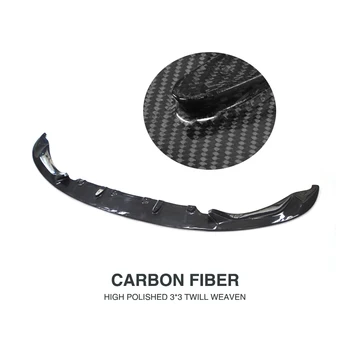 Ön ÖN TAMPON Ayırıcılar BMW F80 M3 F82 F83 M4 Sedan Coupe Cabrio-2019 için Karbon Fiber Ön tampon altı spoyler