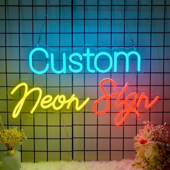 Özel Özel Neon Burcu led ışık Tasarım Duvar Odası Dekor Gelin Neon Tabelalar Doğum Günü Partisi Dekorasyon Küçük Gece Lambası