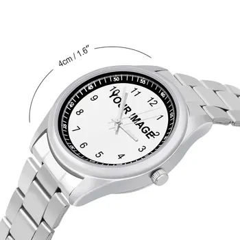 Özelleştirmek Tasarım Kendi quartz saat Resminizi Ekleyin Paslanmaz Özel kol saati Kişiselleştirilmiş Çift Retro Kol Saati Sizin için