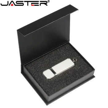 Ücretsiz Özel LOGO Kalem Sürücüler 64 GB Siyah Beyaz Kutu USB Flash sürücü Bellek Sopa 32 GB Düğün Fotoğrafçılığı Hediyeler Pendrive16GB U Disk