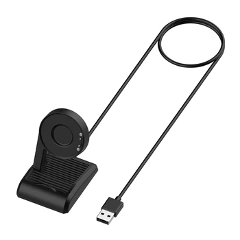 Şarj cihazı Ticwatch E3 / Pro 3 / Pro3 LTE USB şarj kablosu Kablosuz Manyetik Dikey şarj adaptörü için Ticwatch Serisi