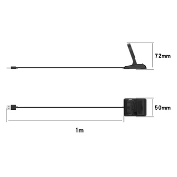 Şarj Cradle Dock TicWatch E3 / Pro 3 / Pro 3 GPS şarj kablosu Standı Ticwatch Pro 3 LTE USB Manyetik Adaptör 100cm